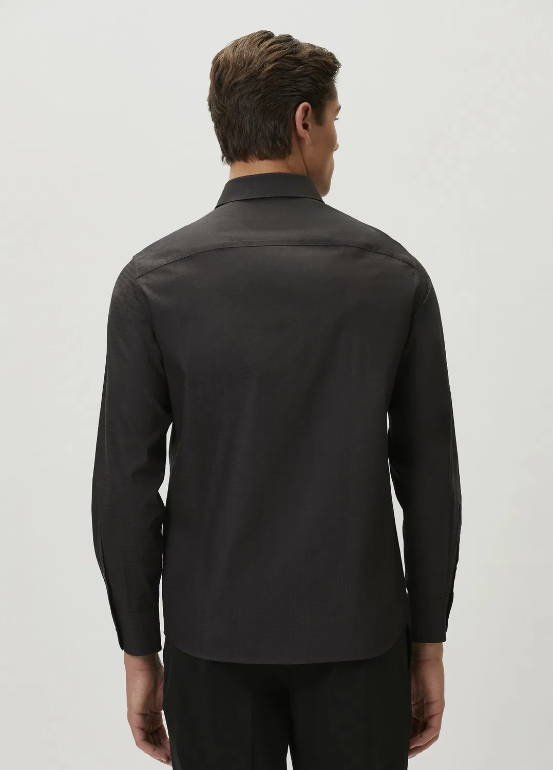 Рубашка с узором Emporio Armani, black — фото 4