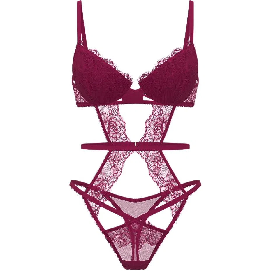 Женское боди-комбинезон Victoria's Secret, Dark Pink