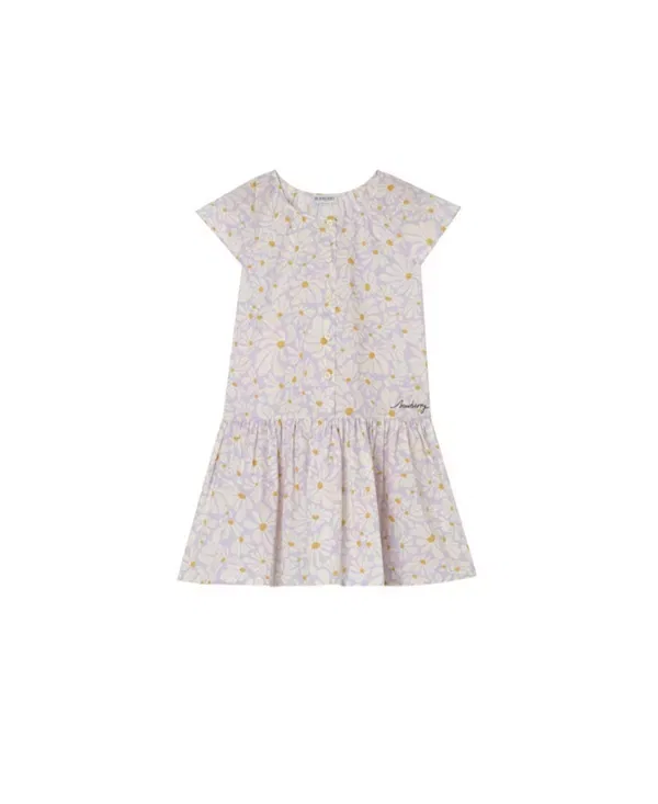 Детское платье с принтом Daisy Burberry, Wisteria Purple