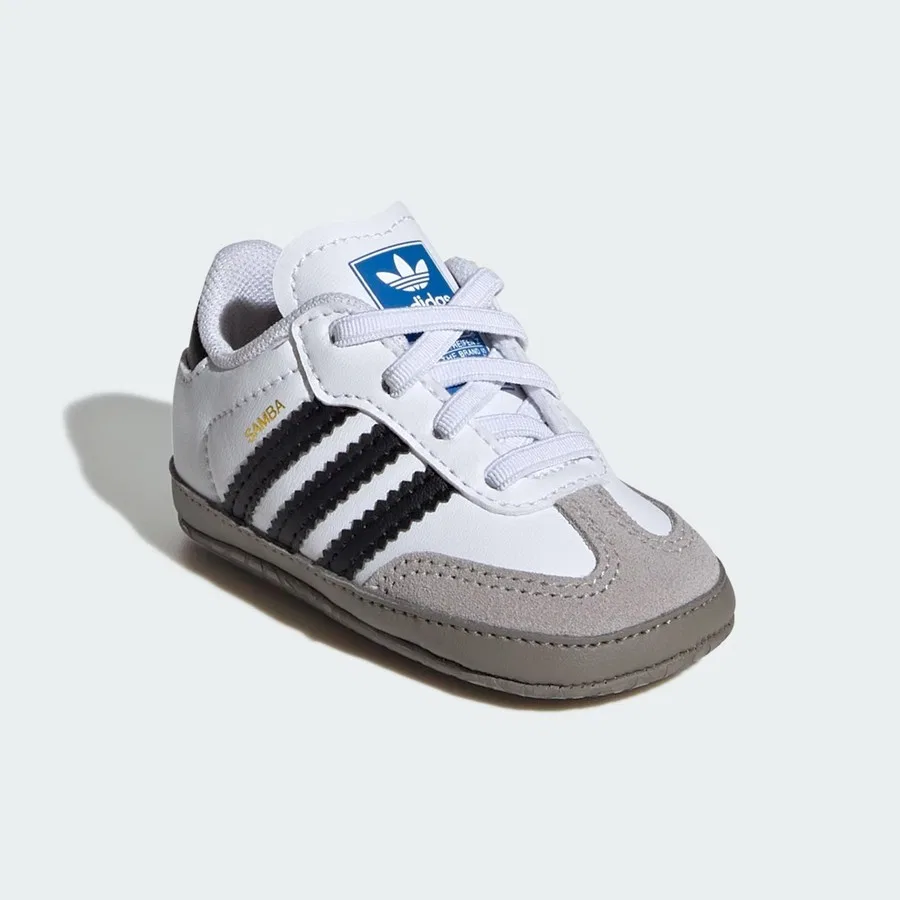 Кроссовки с замшевым мысом Samba Kids adidas, Белый — фото 4
