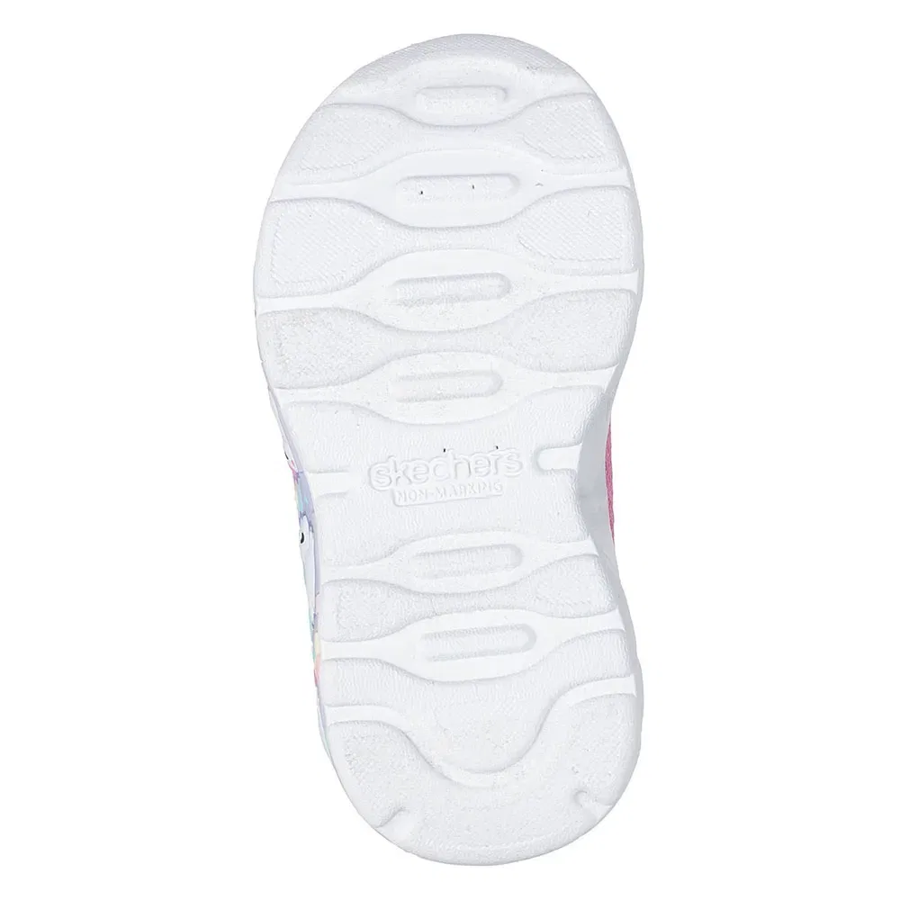 Детские кроссовки для девочек с блестящим верхом Skechers Play Scene Fun Squad, Pink — фото 2