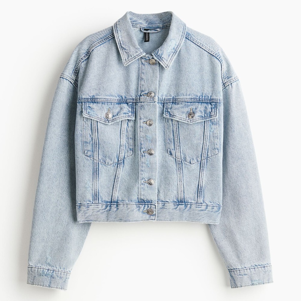

Джинсовая куртка H&M Short, голубой