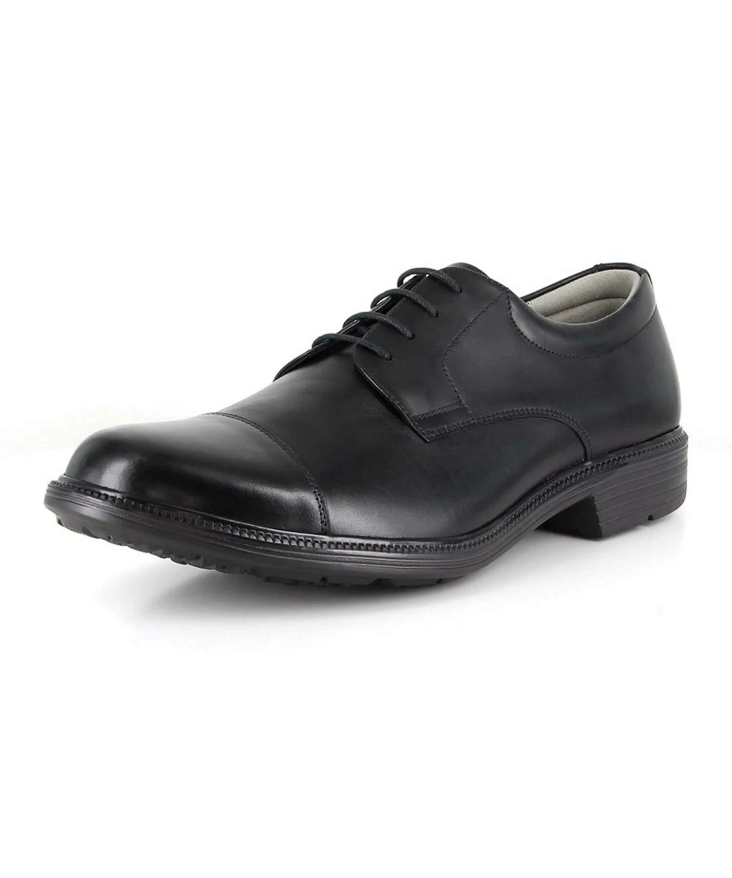 Мужские кожаные туфли MoonStar SPH4623SN, размер 4E, нескользящие. Balance Works, black