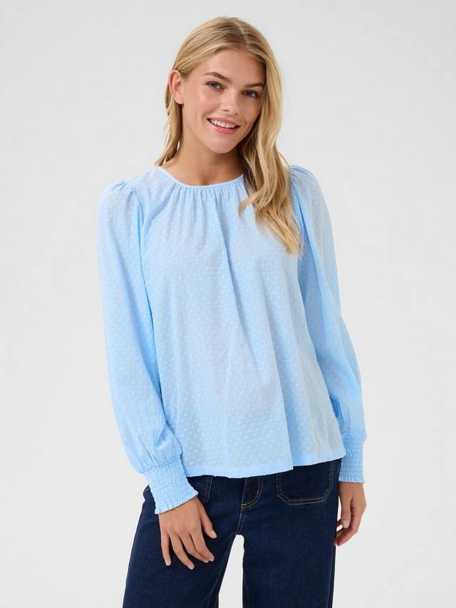 

Блузка Karoca с рукавами-фонариками из хлопка KAFFE, Windsurfer