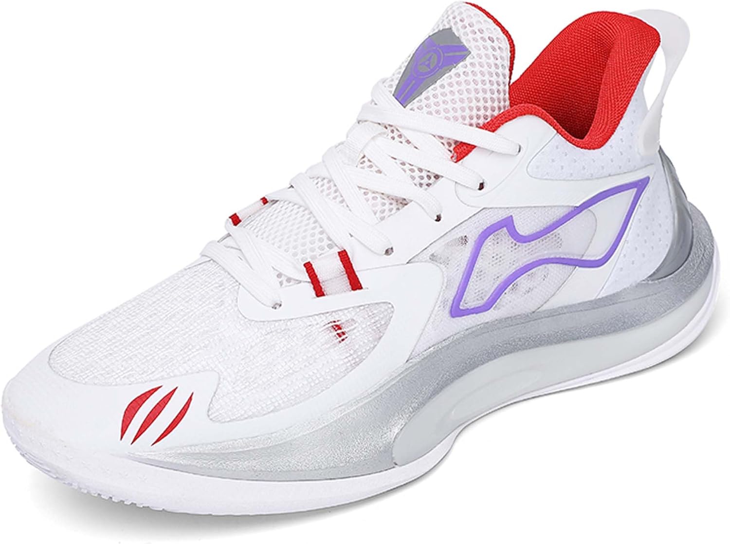 

Мужские высокие кроссовки для баскетбола, модные кеды на шнуровке для стильного баскетбольного образа, удобные, легкие, дышащие и нескользящие теннисные кроссовки Vtiao, белый