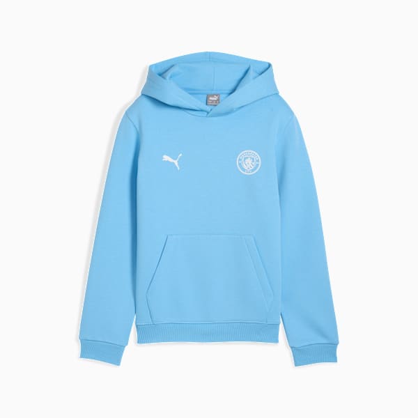 Футбольная толстовка для больших детей Manchester City Soccer Essentials Puma, синий — фото 4