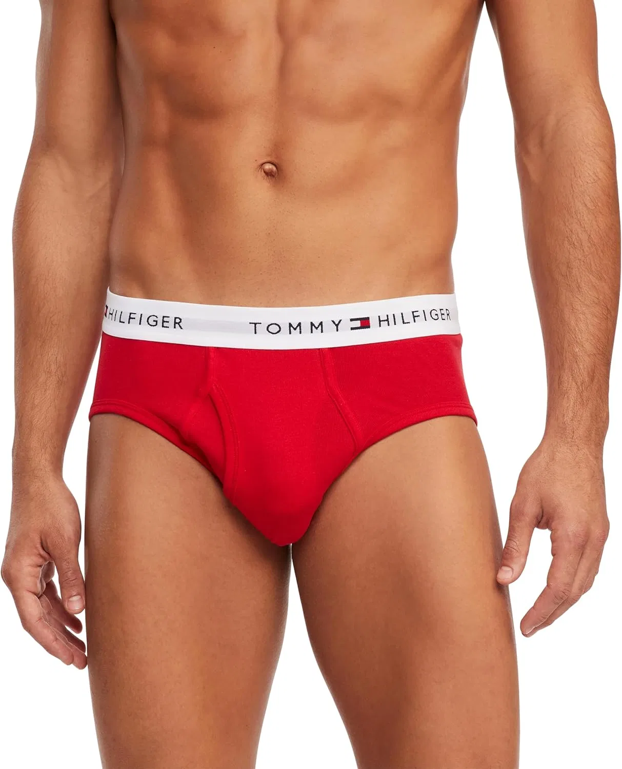 Брифы Tommy Hilfiger, 4 шт., черный, красное дерево, синий — фото 2
