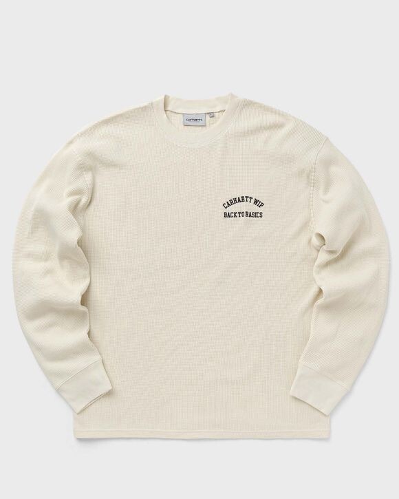 

Футболка Carhartt Wip L/S Basics Script Tee, цвет natural / black
