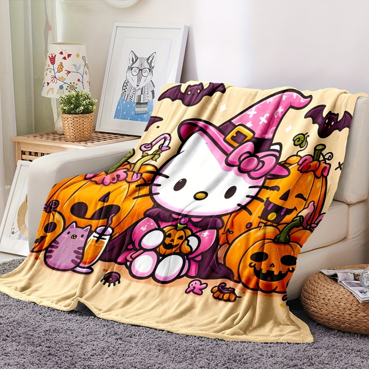 

Одеяло с принтом Hello Kitty Pppoadi