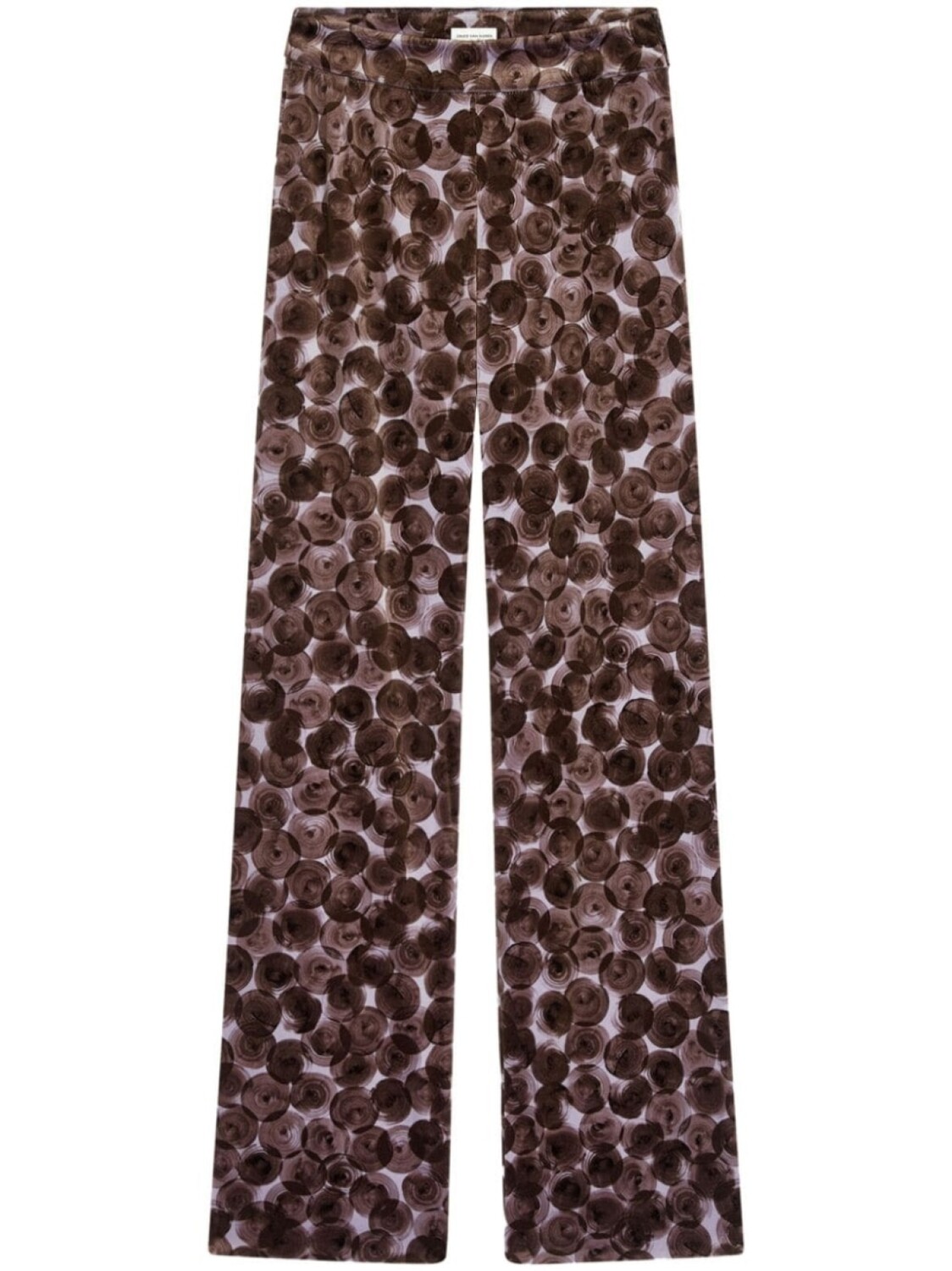 

DRIES VAN NOTEN брюки с абстрактным принтом, коричневый