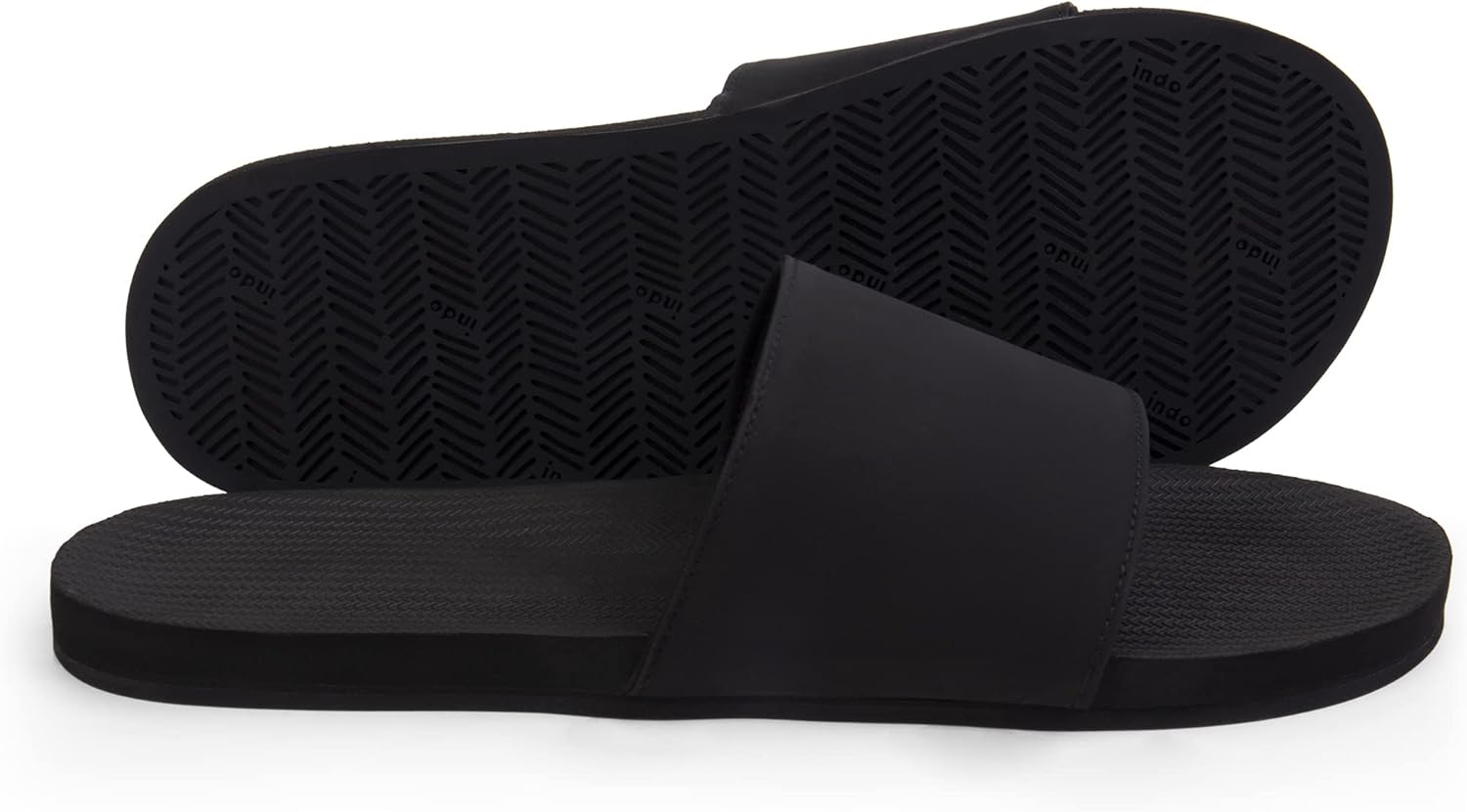 Мужские сандалии Indosole 2022 ESSNTLS Vegan All-Terrain, улучшенный комфорт подошва из переработанных шин, стелька из натурального каучука, поддержка свода стопы, ремешок с подкладкой из микрофибры ENVRO, водонепроницаемые, черный — фото 4