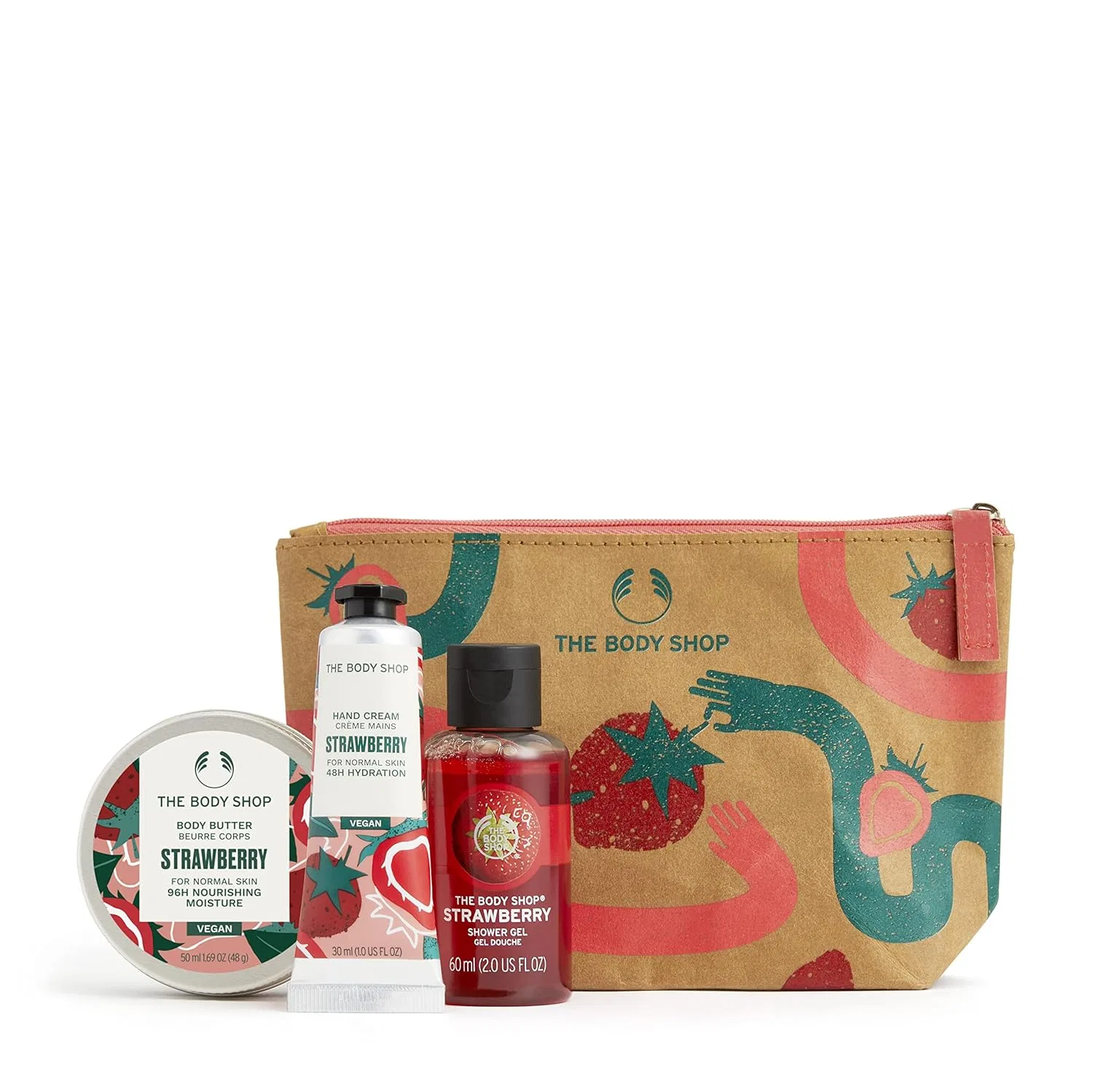 Набор для нормальной кожи Lather & Slather Juicy Strawberry от The Body Shop The Body Shop
