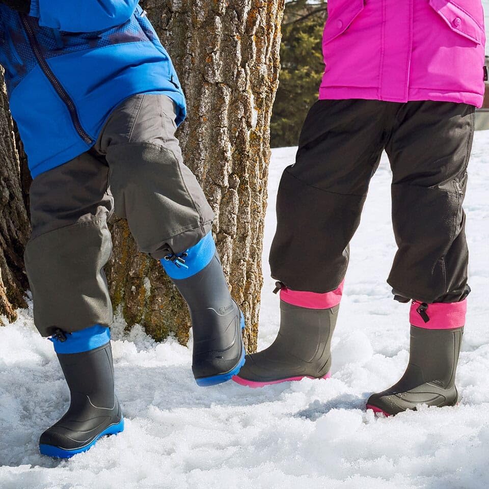 Детские зимние ботинки Kamik Snobuster1 - водонепроницаемые детские снежные ботинки - регулируемый воротник и съемная утепленная подкладка - влагоотводящая внутренняя подкладка - подошва из синтетической резины - круглый носок — фото 3