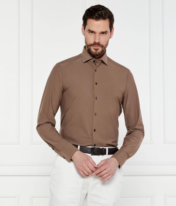

Рубашка Slim fit Stenströms, коричневый