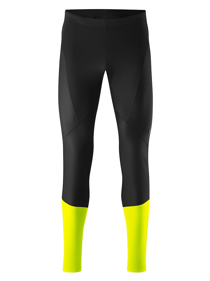 

Gonso Велосипедные леггинсы из софтшелла черно-желтого цвета