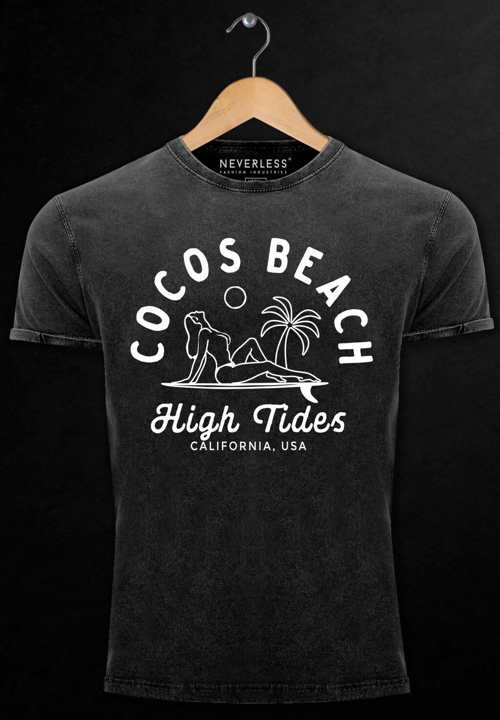 

Футболка с принтом COOLES ANGESAGTES VINTAGE LINE ART OUTLINE Neverless, черный