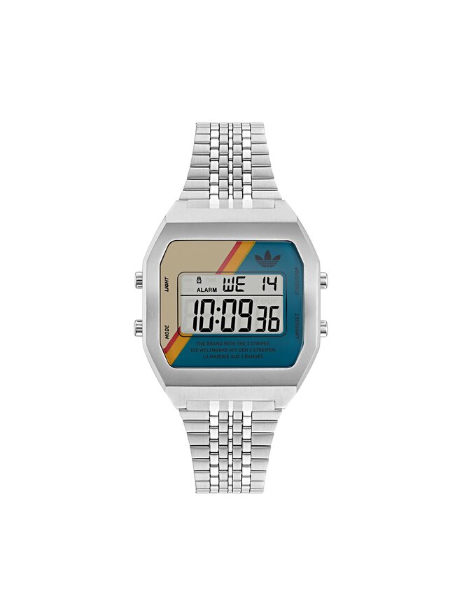

Часы Originals Street Digital Two AOST23556 Adidas, серебряный