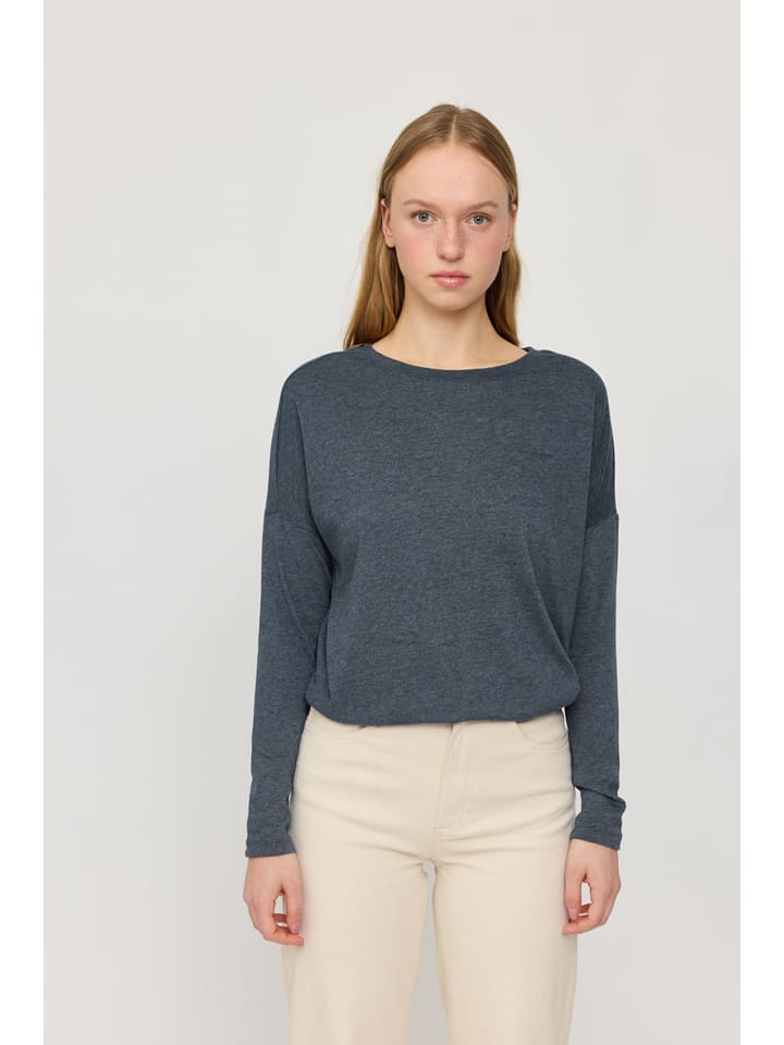 

Лонгслив Jersey Knit MAZINE, темно-синий