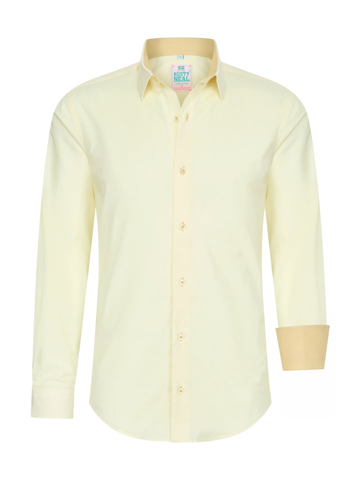 

Рубашка пастельных тонов S - 6XL, облегающий хлопковый стрейч, цвета лютика Rusty Neal