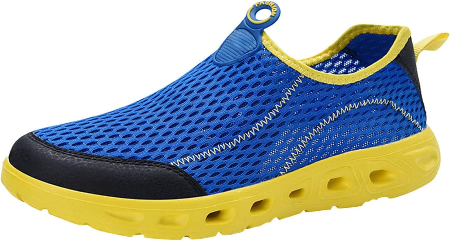 

Мужские спортивные кроссовки Весна и лето Модная новая модель Сетчатые, дышащие, комфортные, с нескользящей мягкой подошвой Generic, синий