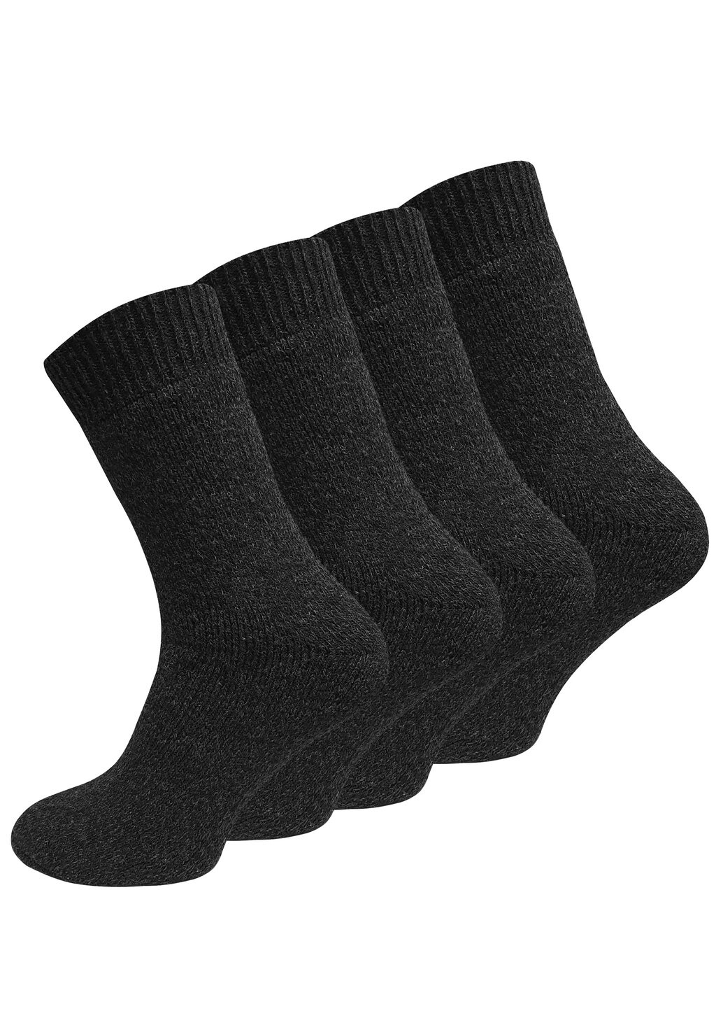 

Носки NORWEGER 4 PAAR, MIT VOLLPLÜSCH Cotton Prime, антрацит
