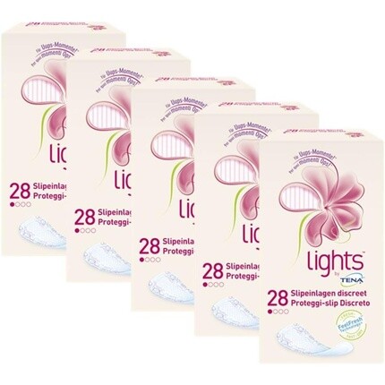 

Lights Discreet мочевые прокладки для чувствительного мочевого пузыря, тонкие, маленькие, гигиенические прокладки, впитывающие небольшое количество мочи, 28 шт. Tena