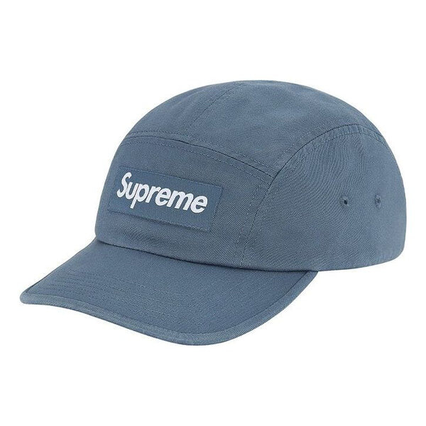 

Бейсболка washed chino twill camp cap 'teal white' Supreme, мультиколор