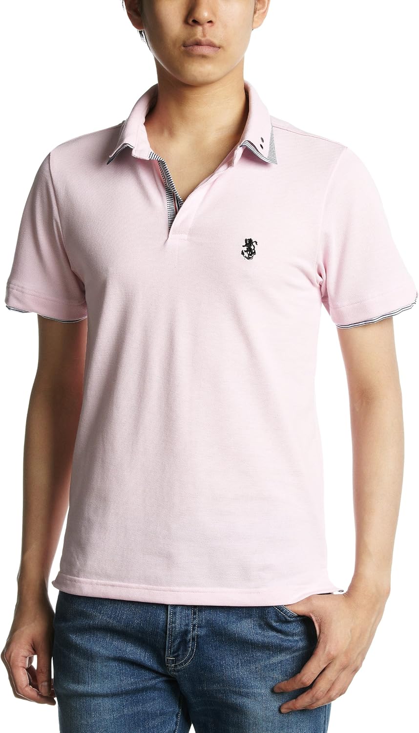 

Поло PINC PONC Skipper с двухсекционной полосой на воротнике Pincponc, розовый