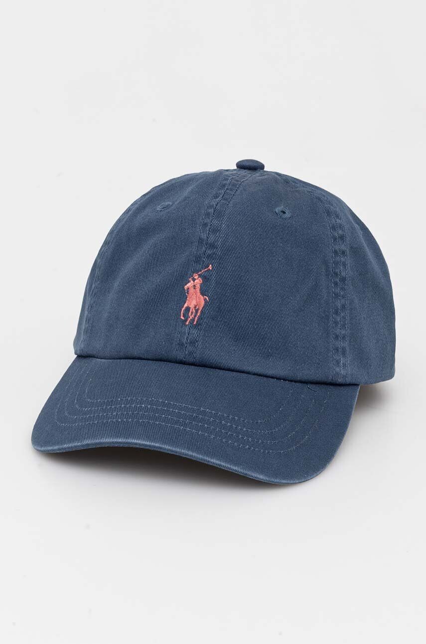 

Хлопковая бейсболка Polo Ralph Lauren, темно-синий