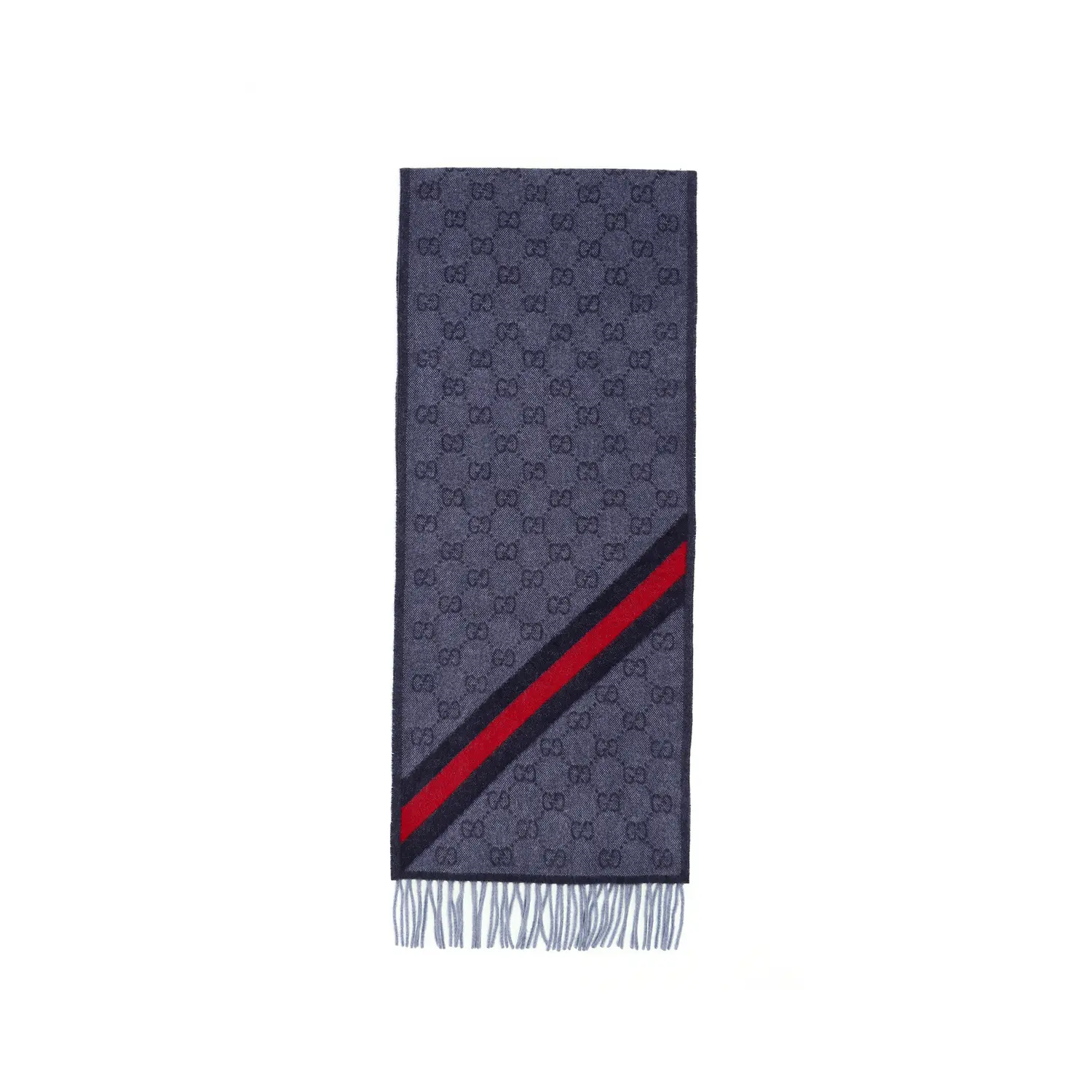 

Шарф вязаный Gucci, синий / черный