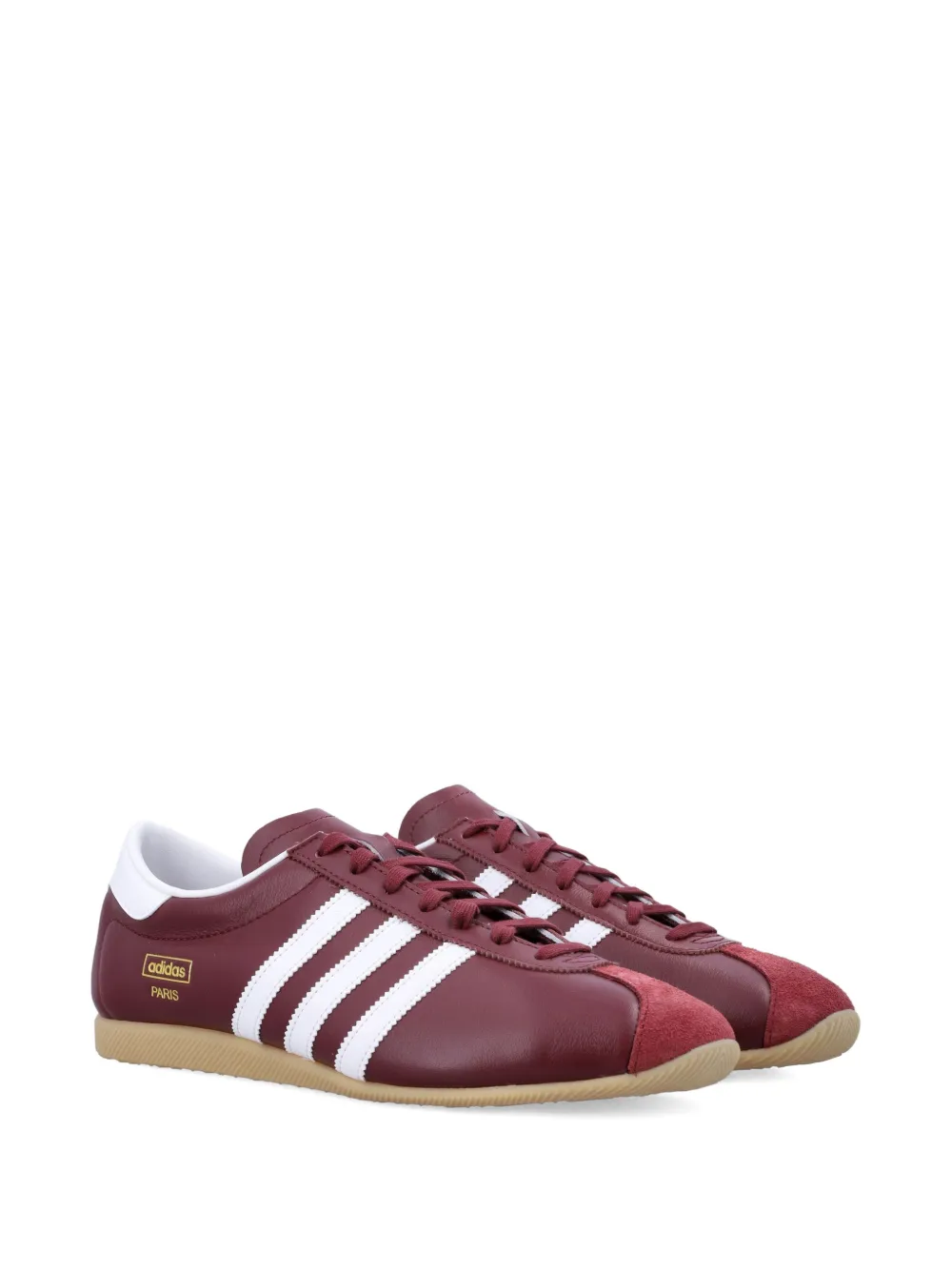 Кроссовки Paris с тремя полосками Adidas, красный — фото 2