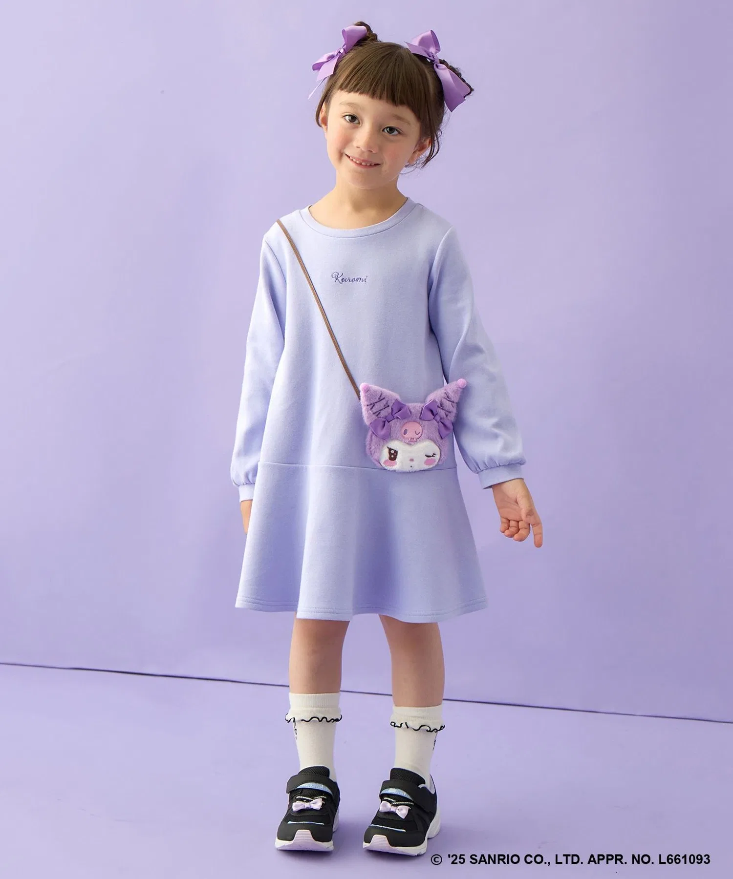 Детское платье-футляр с повязкой ANY KIDS My Melody & Kuromi розовое — фото 2