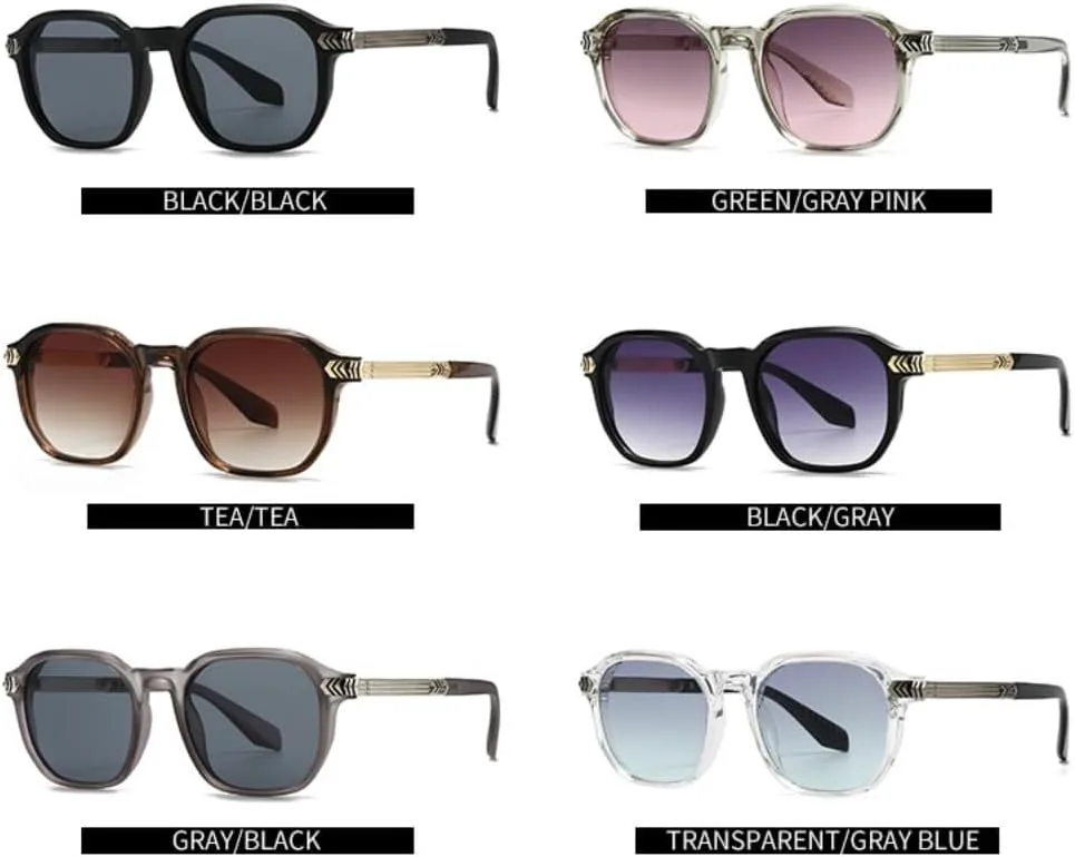 

Солнцезащитные очки для мужчин и женщин - защита UV400 - круглая оправа с градиентными линзами для занятий спортом на открытом воздухе и вождения LXLHWN, Tyj518-3