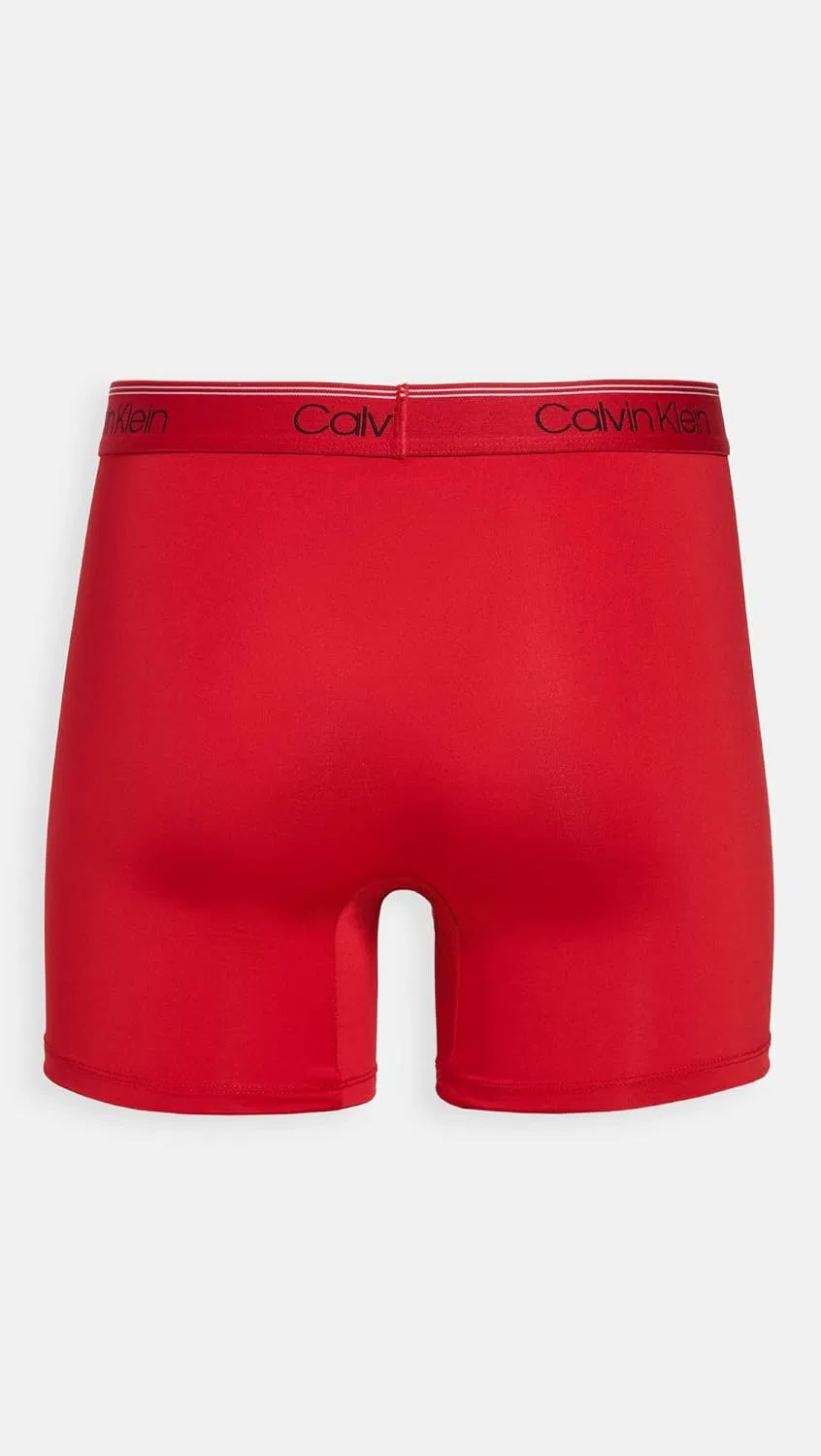 Боксеры Calvin Klein, Black, Red, Convoy — фото 4