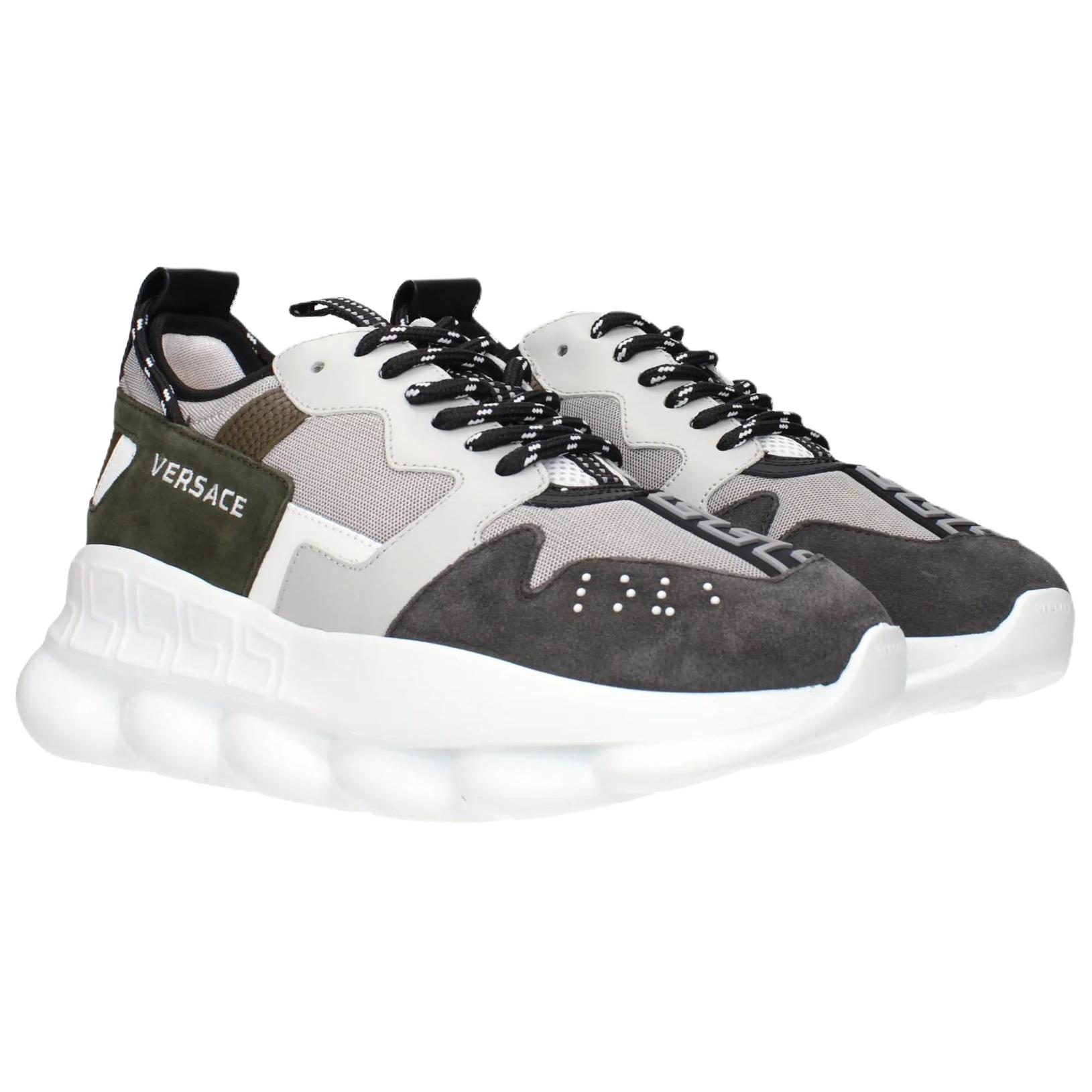 VERSACE Кроссовки low top Casual Shoes 65cm мужские серые — фото 4