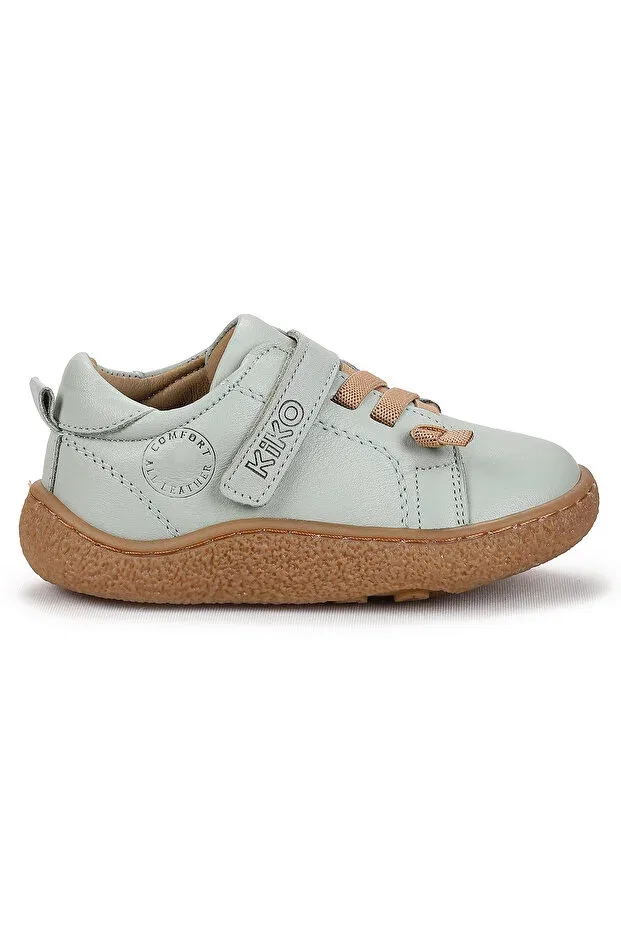Детские кроссовки для мальчиков кожаные Kiko Kids, Water Green — фото 4