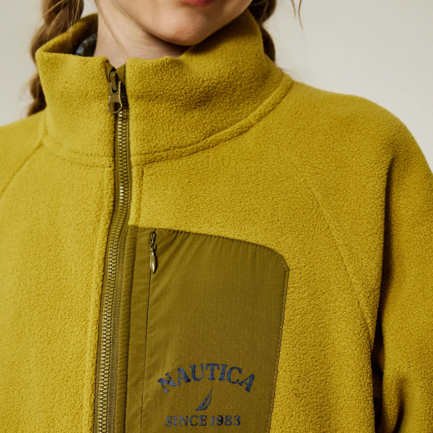 Детская флисовая куртка Light Gray Nautica — фото 4