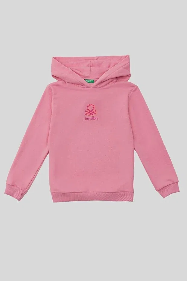 Детское худи для девочек с капюшоном Turuncu Gardrop, Pink