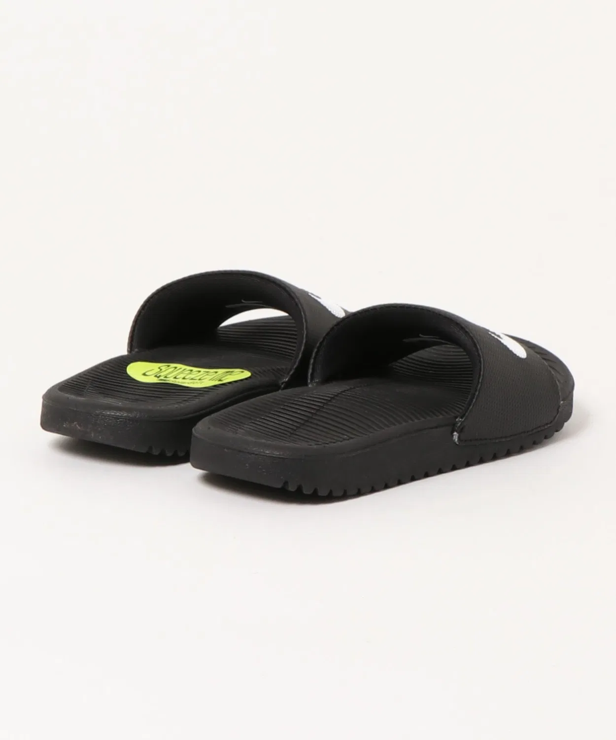 Детские сандалии-слайды с ремешком Nike Kawa Slide, Белый/Черный — фото 2