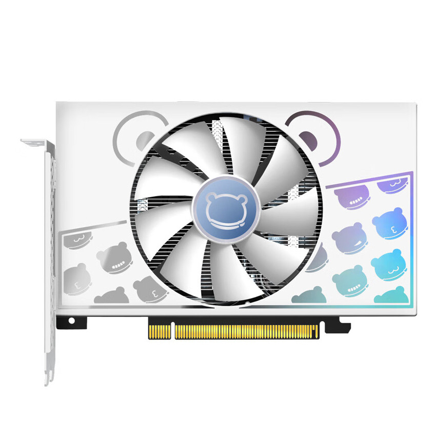 

Видеокарта Yeston GeForce RTX 4060 Cute Pet 8 Гб, белый/голубой