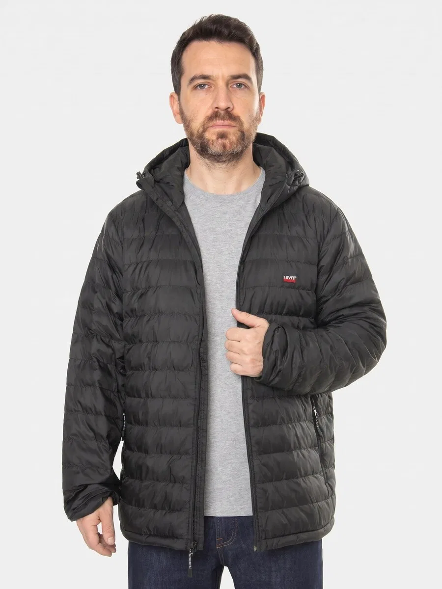 Куртка LEVI'S межсезонья «Классическая куртка черная» черного цвета — фото 4