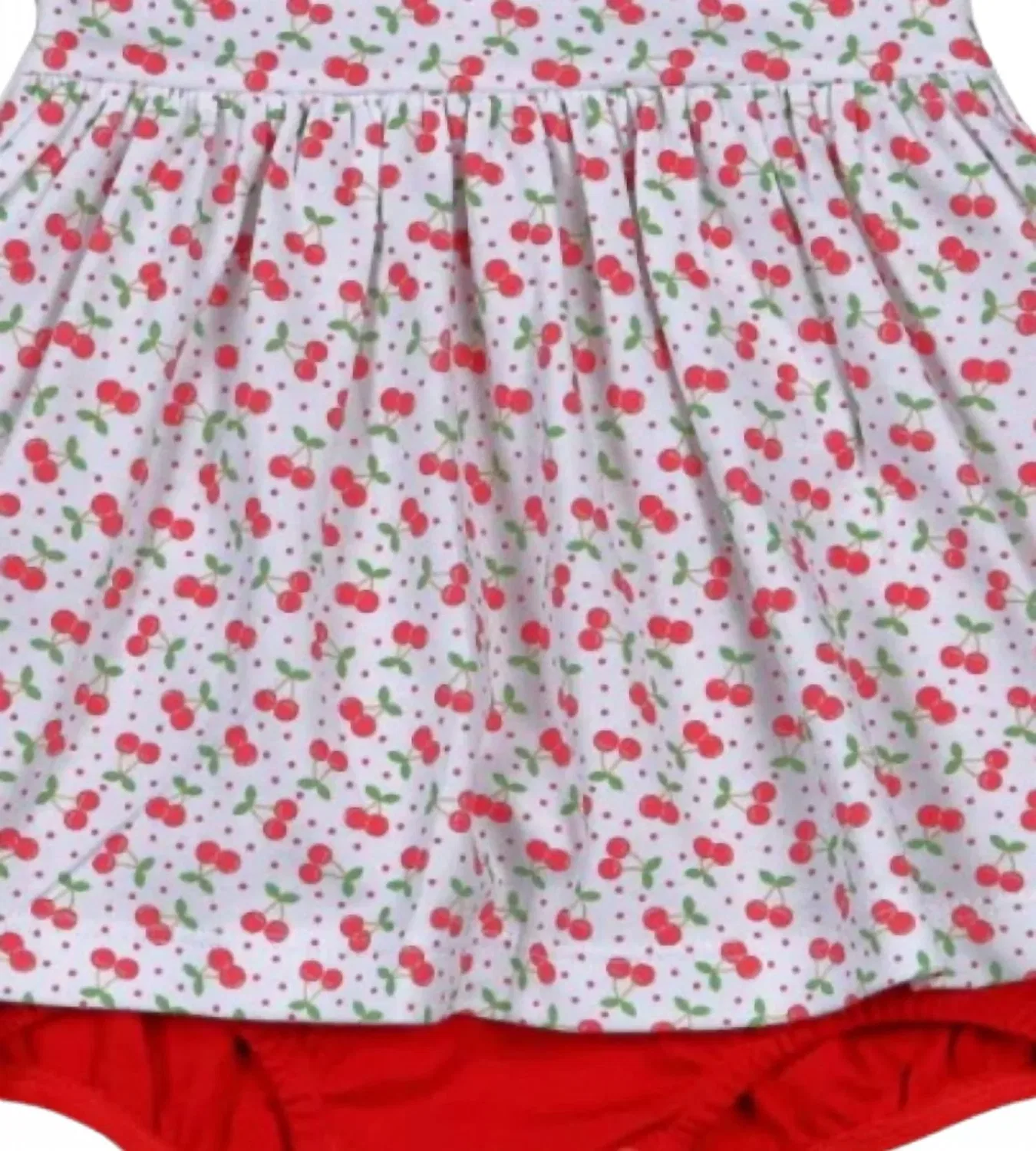 Детское платье для девочек с принтом Sweet As Cherries BABY LOREN, красный — фото 2