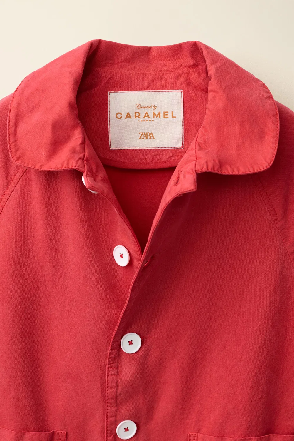 Длинный тренч, созданный в сотрудничестве Caramel London и Zara, Red — фото 3