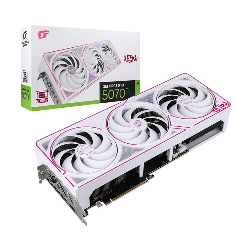 

Видеокарта Colorful iGame GeForce RTX 5070 Ti Ultra W OC, 16 Гб, белый