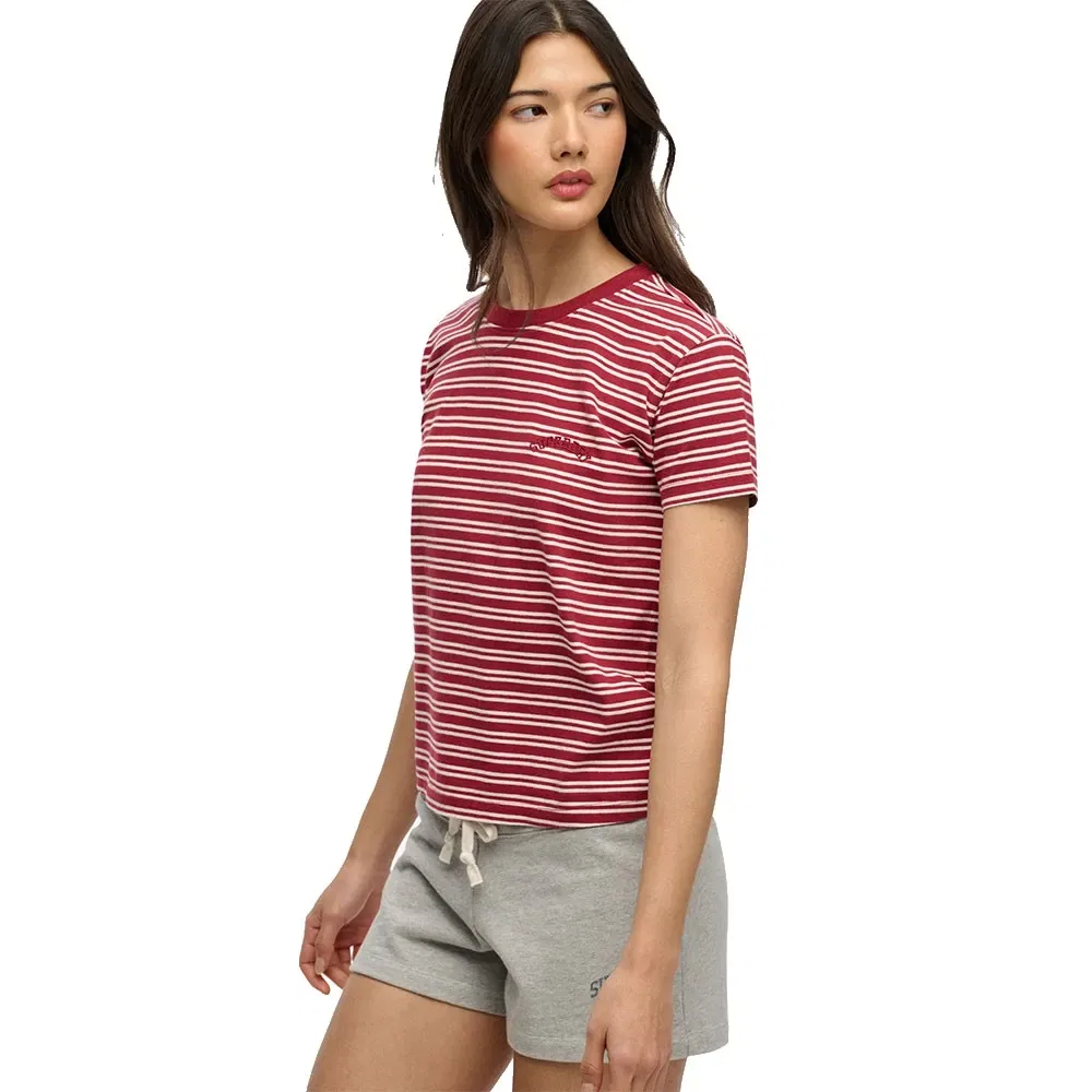 Футболка с коротким рукавом Superdry Essential Logo Str Fitted, красный