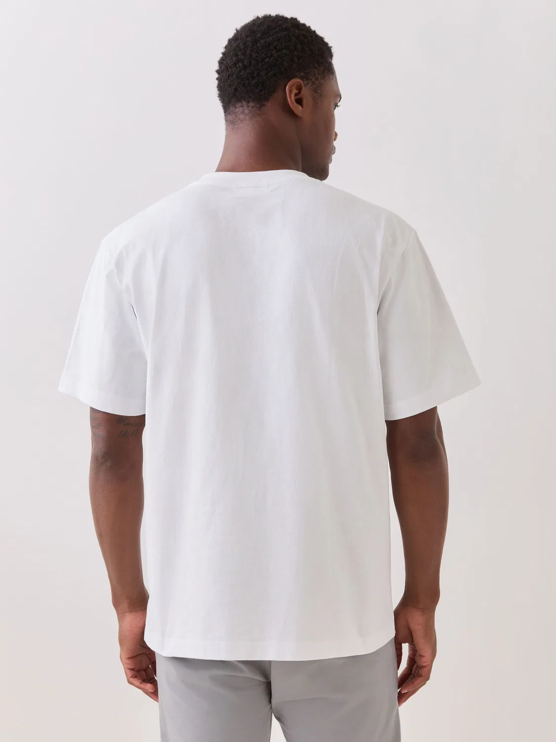 Lacoste Белая футболка свободного кроя из тяжелого джерси — фото 3