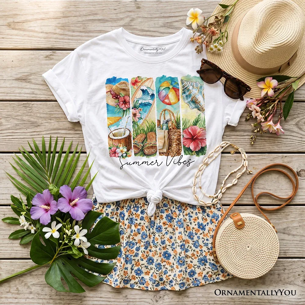 Детская футболка с принтом Coconut Beach OrnamentallyYou, White