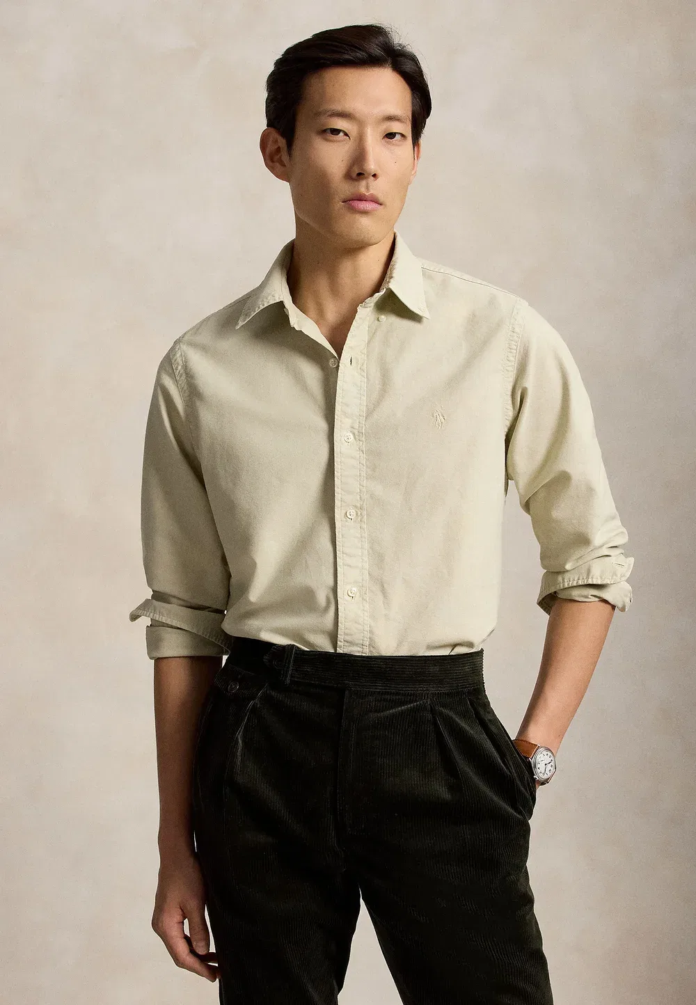 Спортивная рубашка с длинным рукавом Polo Ralph Lauren, Classic Stone