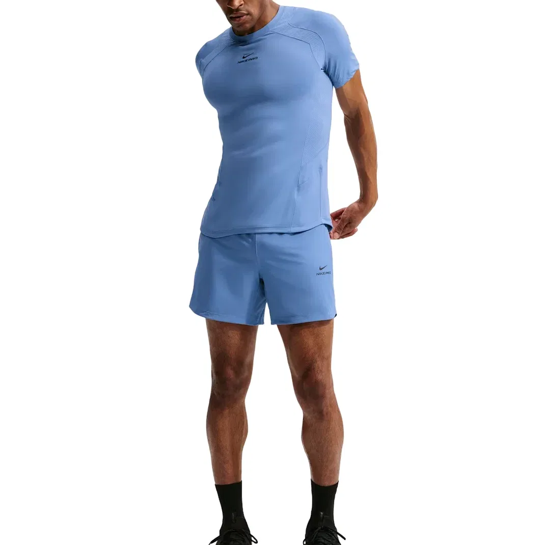 Мужская футболка Nike Pro Dri-FIT ADV Indigo Storm Black, синий — фото 2