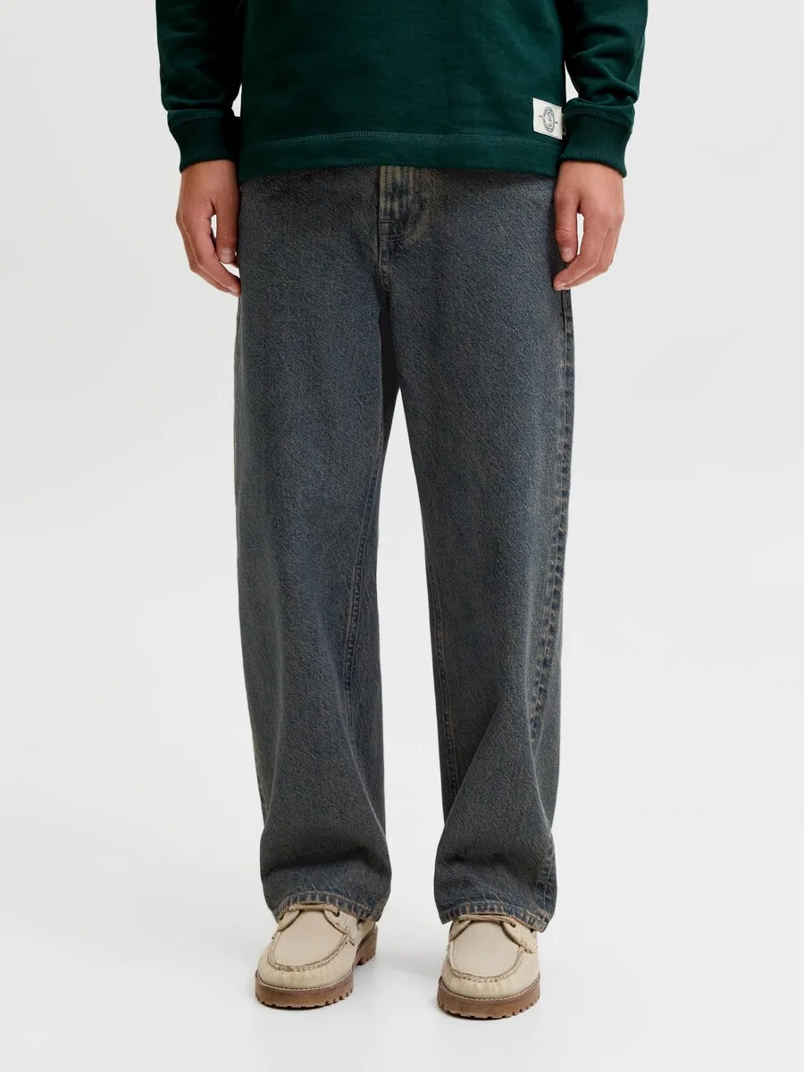 Детские джинсы Jack & Jones Junior Baggy Jeans 'JJIALEX JJORIGINAL' темно-синего цвета